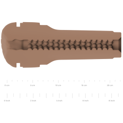 stimulateur masturbateur feel stroker - marron