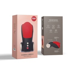cobra libre ii tête de stimulateur de pénis noir rouge
