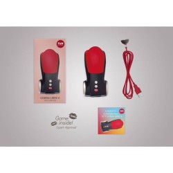 cobra libre ii tête de stimulateur de pénis noir rouge