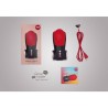 cobra libre ii tête de stimulateur de pénis noir rouge