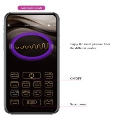 hector electroshock vibrateur par app control violet