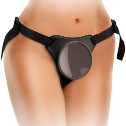 elite kit harnais réglable deluxe anneau avec testicules & gode 20.3 cm
