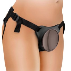 elite kit harnais réglable deluxe anneau avec testicules & gode 20.3 cm