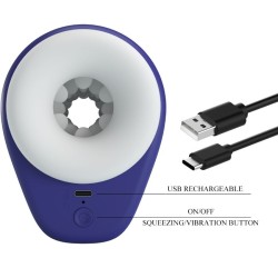 masturbateur pour homme dj lady avec vibration 5 réglages violet