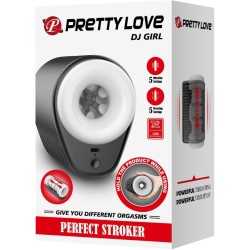 masturbateur pour homme dj girl avec vibration 5 réglages negro