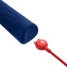 vim baguette rumble vibrante rechargeable en silicone bleu minuit