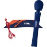 vim baguette rumble vibrante rechargeable en silicone bleu minuit