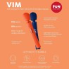 vim baguette rumble vibrante rechargeable en silicone bleu minuit