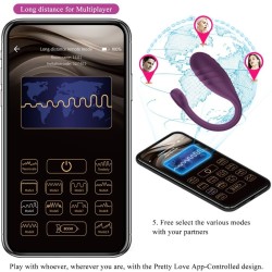 vibrateur contrôlé par application leviathan violet