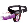 harnais anal et vaginal femme lilas gpoint 17 cm