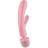 masseur vibrateur lapin triple lover rose