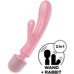 masseur vibrateur lapin triple lover rose