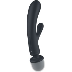 masseur vibrateur lapin triple lover gris