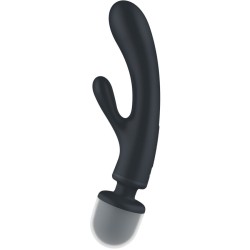 masseur vibrateur lapin triple lover gris