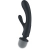 masseur vibrateur lapin triple lover gris