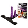harnais anal et vaginal femme lilas gpoint 17 cm