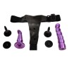 harnais anal et vaginal femme lilas gpoint 17 cm