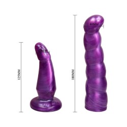 harnais anal et vaginal femme lilas gpoint 17 cm