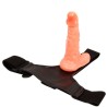 harnais avec pénis réaliste et culotte réglable ultra passionnée 15.5 cm