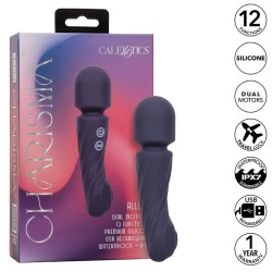 charisma allure masseur double moteurs 12 fonctions 17,25 cm x 4,5 cm violet