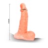 harnais avec pénis réaliste et culotte réglable ultra passionnée 15.5 cm