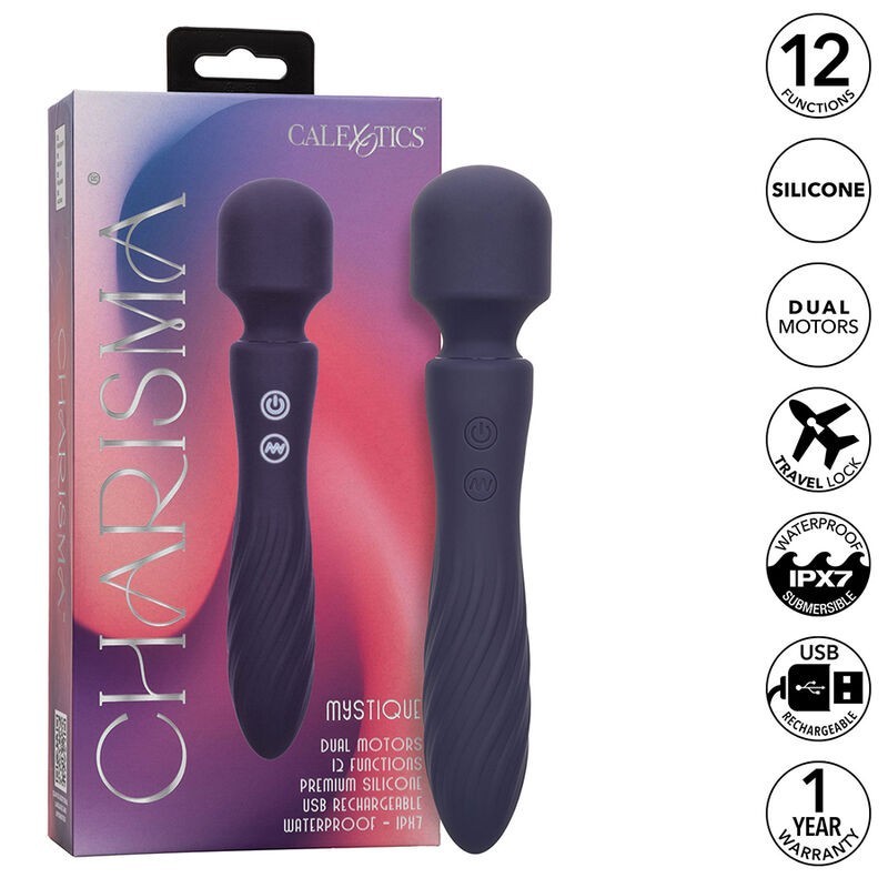 charisma mystique masseur double moteurs 12 fonctions 20,5 cm x 4,5 cm violet charisma mystique masseur double moteurs 12 fonctions 20,5 cm x 4,5 cm violet