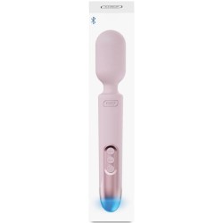 prowand vibrateur wand télécommande + application gratuite rose