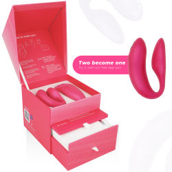vibrateur chorus pour couples avec commande de squeeze rose
