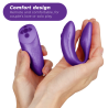 vibrateur chorus pour couples avec contrôle de squeeze lilas