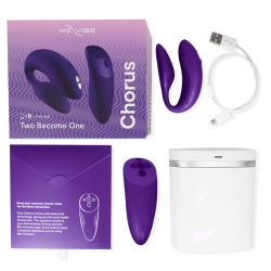 vibrateur chorus pour couples avec contrôle de squeeze lilas