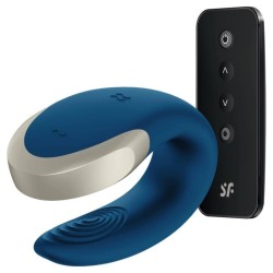 vibrateur double love luxury partner bleu