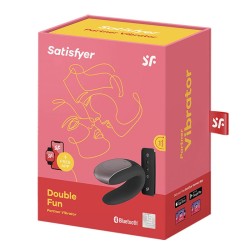 vibrateur partenaire double fun noir