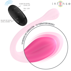 janice u vibrateur double stimulation 10 vibrations rose télécommande