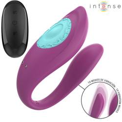 annie vibrateur et stimulateur en u violet télécommande