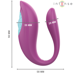 annie vibrateur et stimulateur en u violet télécommande