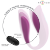 annie vibrateur et stimulateur en u violet télécommande