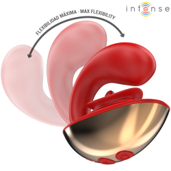vibrateur & stimulateur mariah en forme de u 10 vibrations rouge