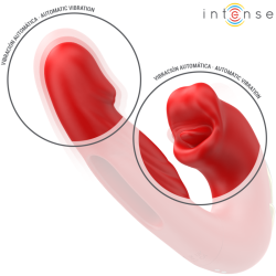 nathy double vibrateur avec bouche stimulante multifonction rouge