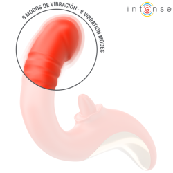 vibrateur et stimulateur paulina en forme de u rouge