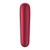 vibrateur et aspiration dual love avec air pulsé rouge