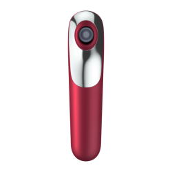 vibrateur et aspiration dual love avec air pulsé rouge