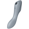 stimulateur et vibrateur curvy trinity 3 gris