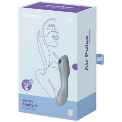 stimulateur et vibrateur curvy trinity 3 gris