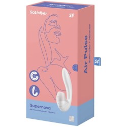 supernova air pulse stimulateur et vibration blanc