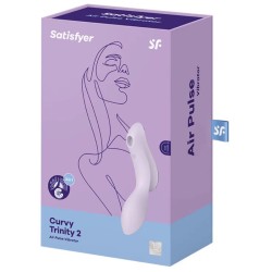 vibrateur curvy trinity 2 air pulse violette
