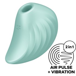 stimulateur et vibrateur pearl diver vert