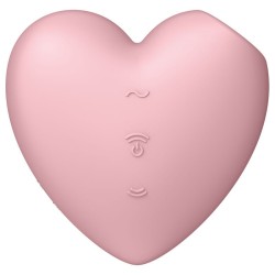 cutie heart stimulateur et vibrateur de pulse d'air rose