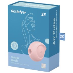 stimulateur et vibrateur d'impulsions d'air sugar rush rose