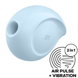 stimulateur et vibrateur d'impulsions d'air sugar rush bleu