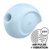 stimulateur et vibrateur d'impulsions d'air sugar rush bleu